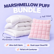 MarshMellow Comforter + 2 Puff Pillow