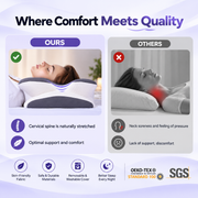 Ergonomic Cooling Memory Foam Pillow