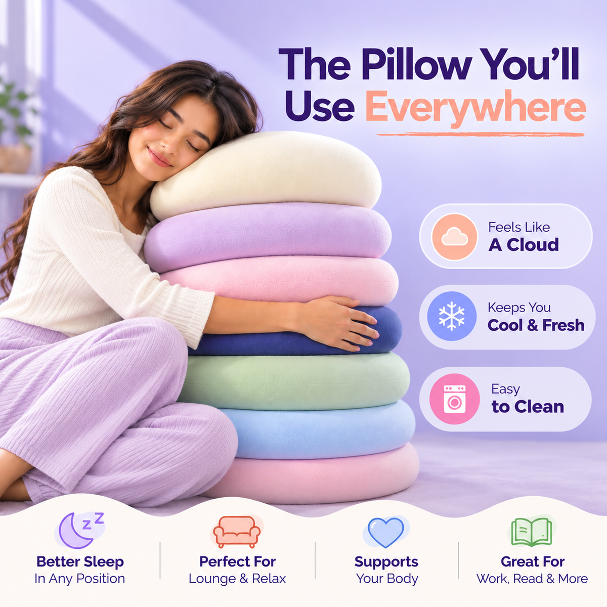 Comfeazy CloudCush Pillow
