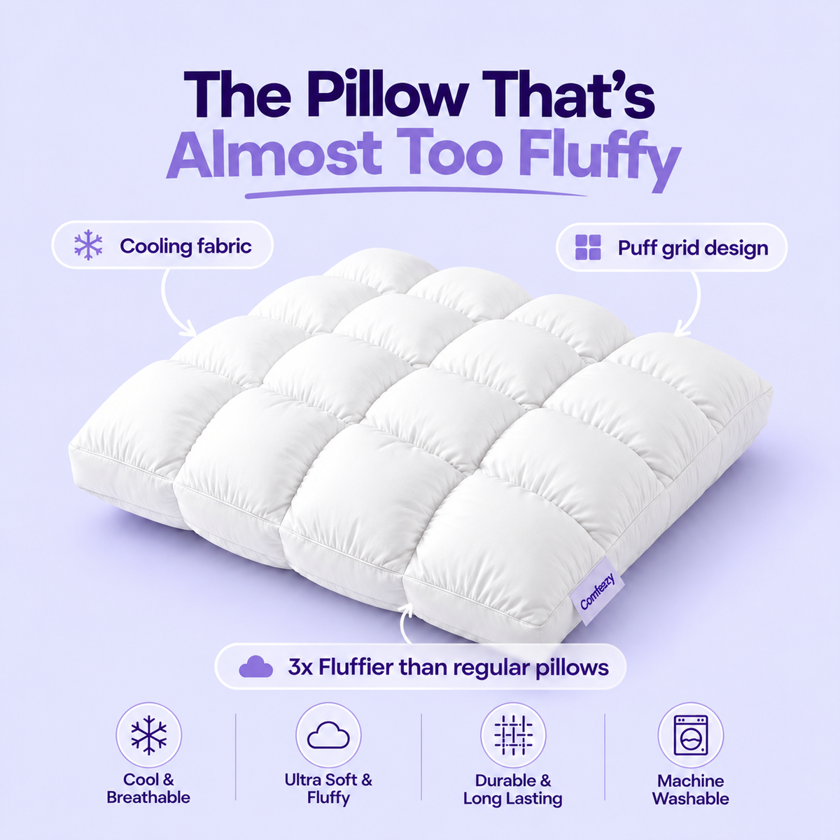 Comfeazy CloudHaven Pillow