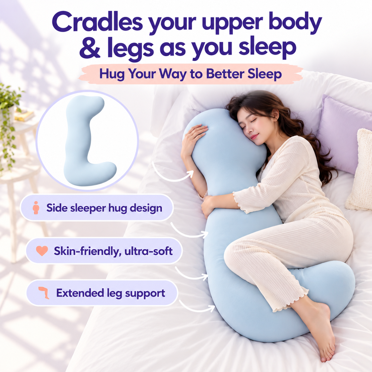 Comfeazy CloudHug Pillow
